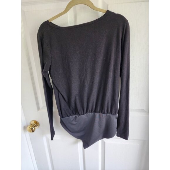 Smash + Tess All-Season Long Sleeve Bodysuit Sz M Black Casual Loungewear - Picture 1 of 7